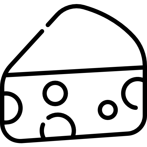 Сыр Kawaii Lineal иконка