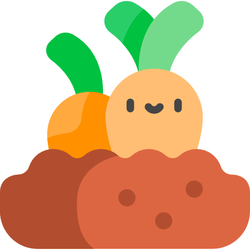 zanahorias Kawaii Flat icono