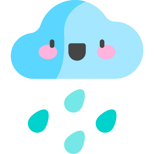 Cloud Kawaii Flat icon