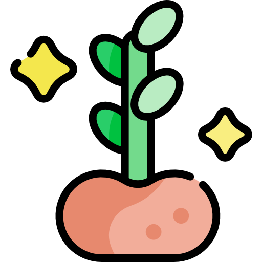 planta Kawaii Lineal color icono