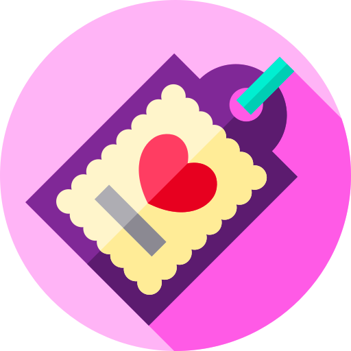 꼬리표 Flat Circular Flat icon