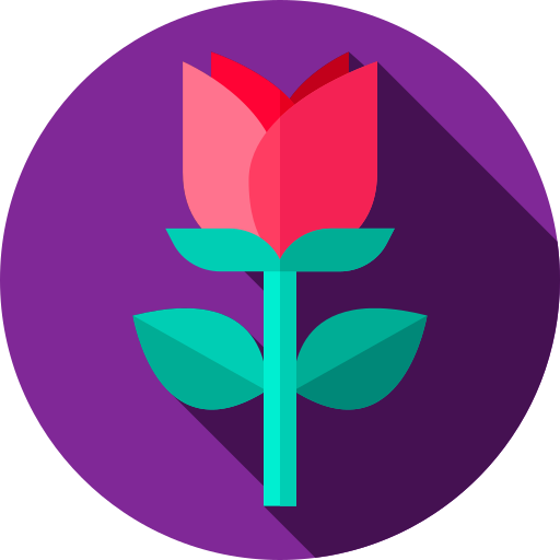rose Flat Circular Flat icon