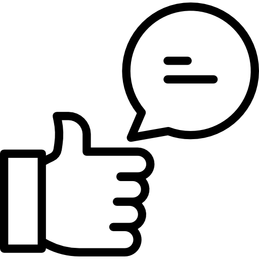 pollice in su Kiranshastry Lineal icona