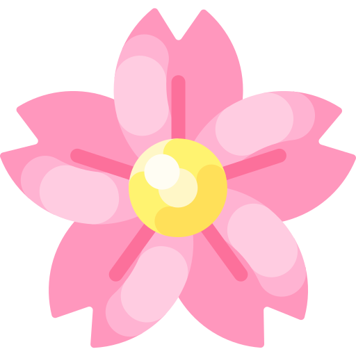 aziatische bloemen Special Shine Flat icoon