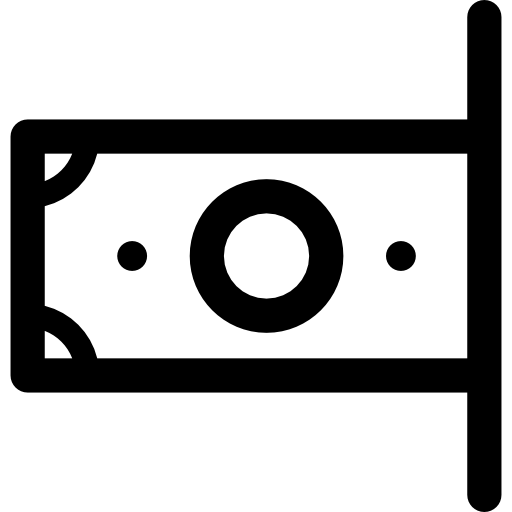 お金 Curved Lineal icon
