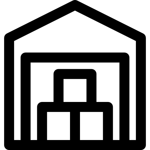 Warehouse Curved Lineal icon