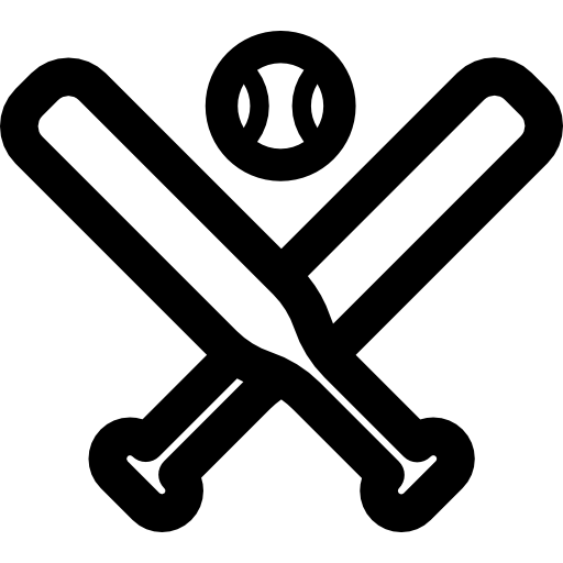 baseball Curved Lineal icona
