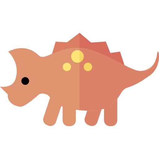 triceratops Basic Straight Flat icon