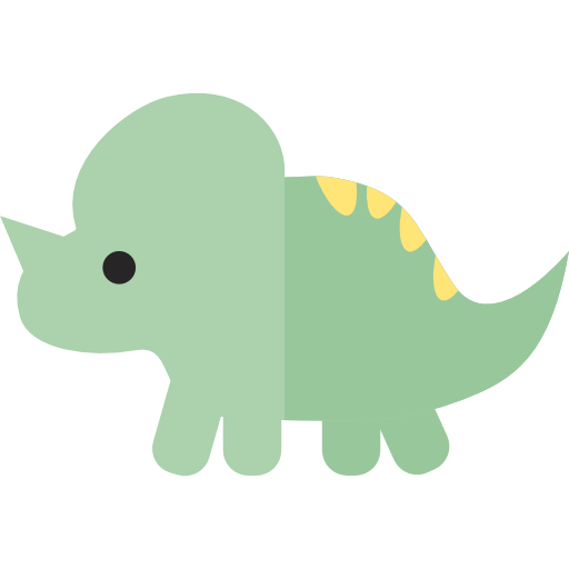 triceratops Basic Straight Flat icono
