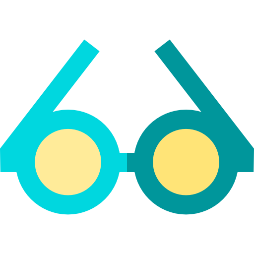 Eyeglasses Basic Straight Flat icon