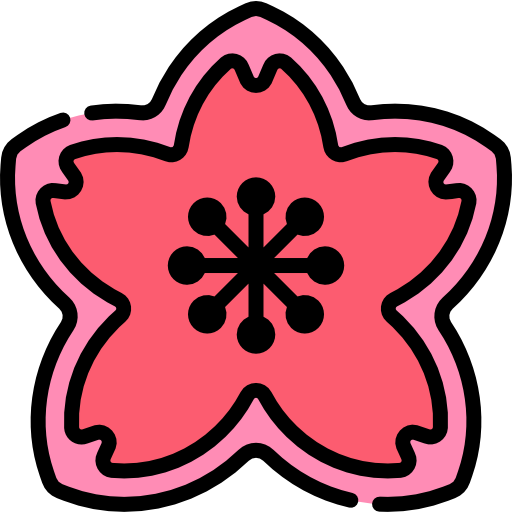 Sakura Kawaii Lineal color icon