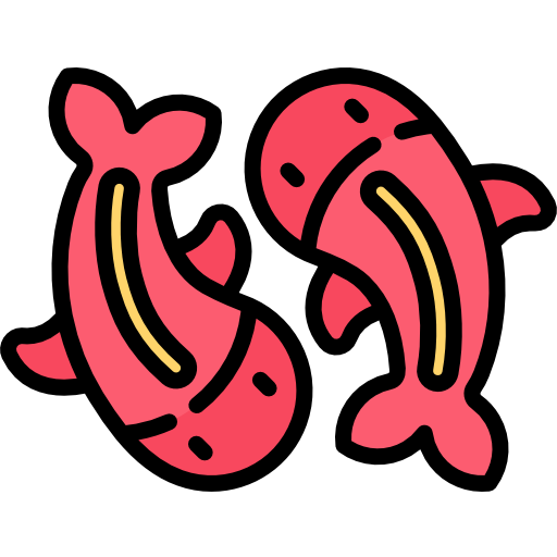 魚類 Kawaii Lineal color icon