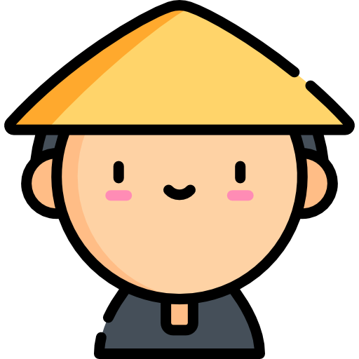中国語 Kawaii Lineal color icon