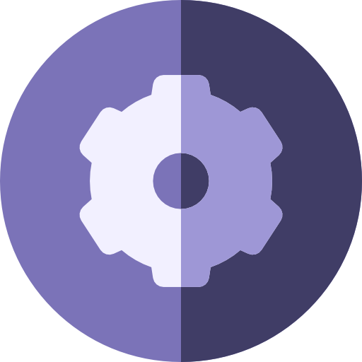 definições Basic Rounded Flat Ícone