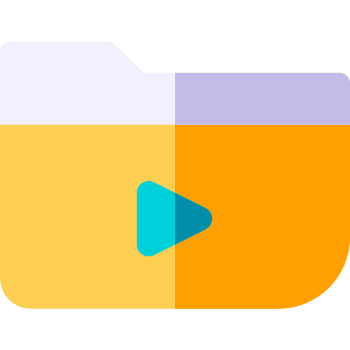 vídeo Basic Rounded Flat icono