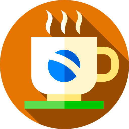 Кофейная чашка Flat Circular Flat иконка