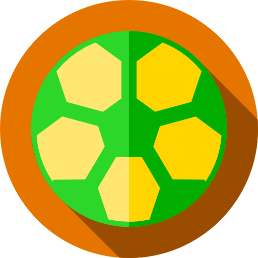 piłka nożna Flat Circular Flat ikona