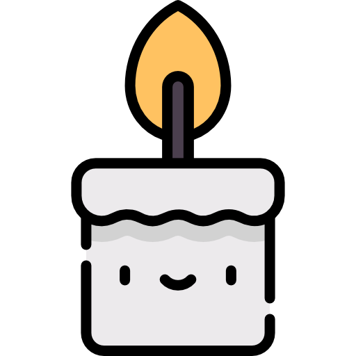 Candle Kawaii Lineal color icon