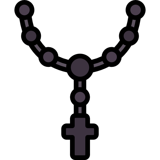 Rosary Kawaii Lineal color icon