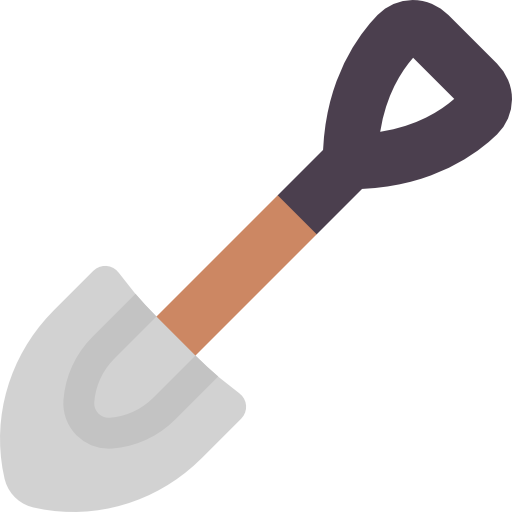Shovel Kawaii Flat icon