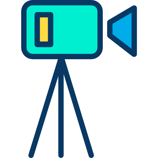 비디오 카메라 Kiranshastry Lineal Color icon