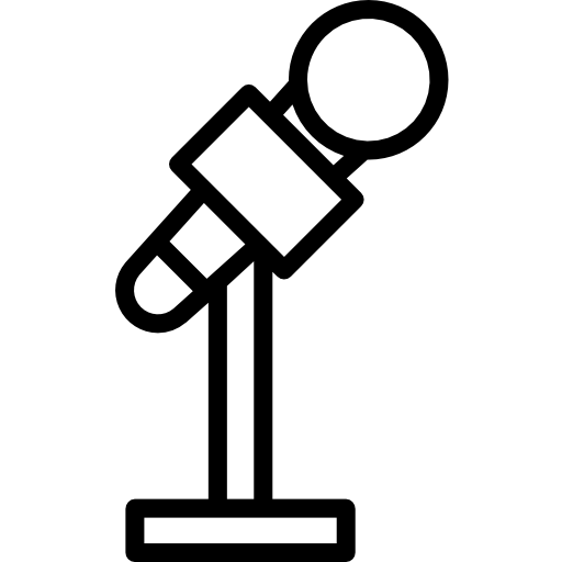 마이크로폰 Kiranshastry Lineal icon