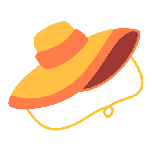 chapéu de verão Generic color fill Ícone