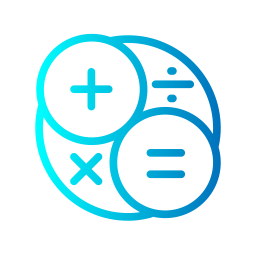 calculatrice Generic gradient outline Icône