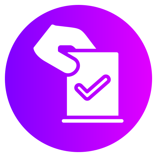 Vote yes Generic gradient fill icon