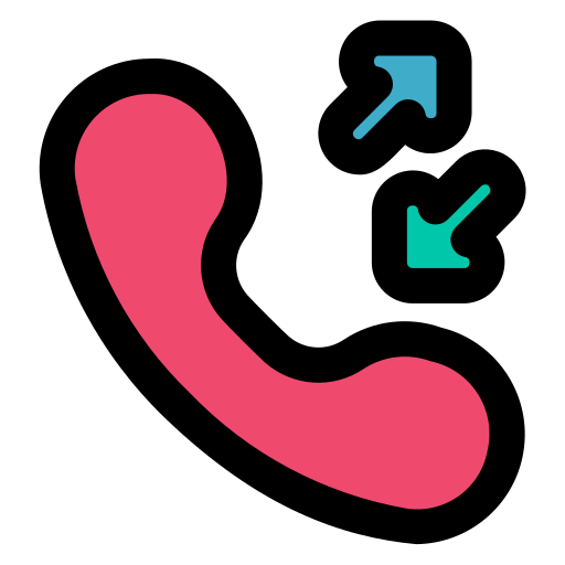 Call Generic color lineal-color icon