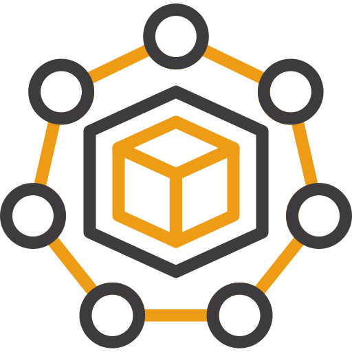 Blockchain Generic color outline icon