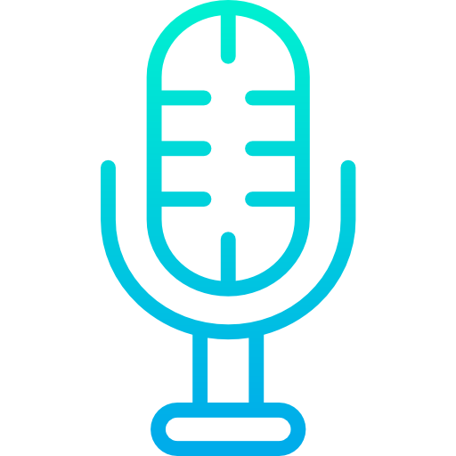 micrófono Kiranshastry Gradient icono