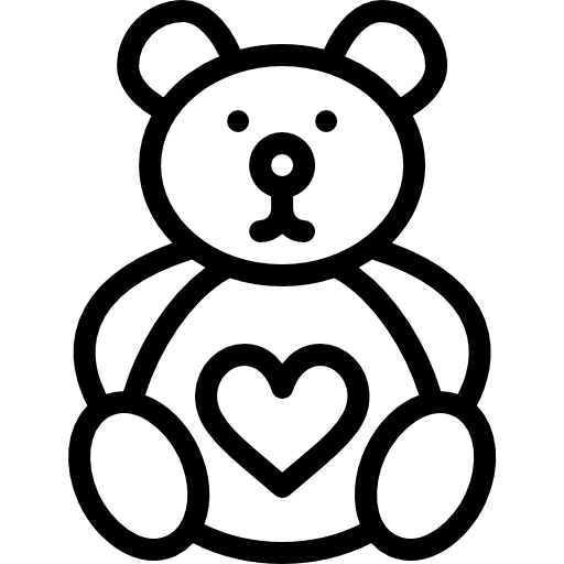 テディベア Detailed Rounded Lineal icon