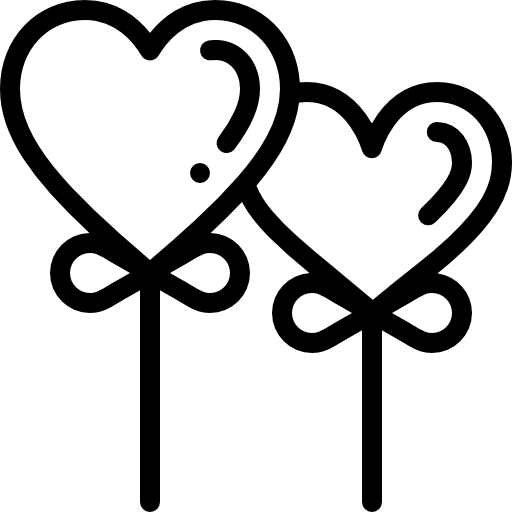 ハートバルーン Detailed Rounded Lineal icon