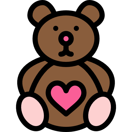 teddybär Detailed Rounded Lineal color icon