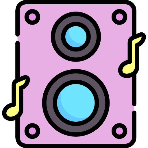 musik Kawaii Lineal color icon