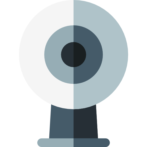 webcam Basic Rounded Flat Icône