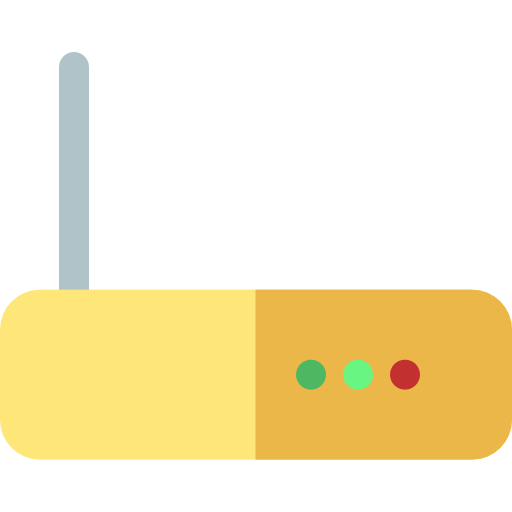 Modem Basic Rounded Flat icon