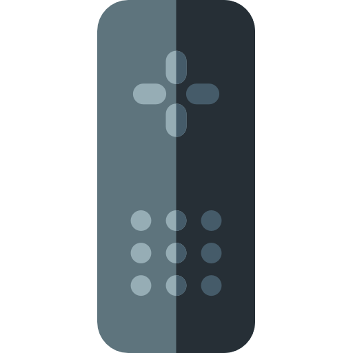 control remoto Basic Rounded Flat icono