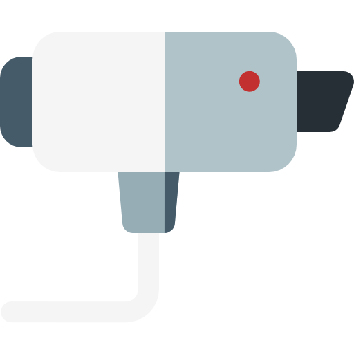 cámara de cctv Basic Rounded Flat icono