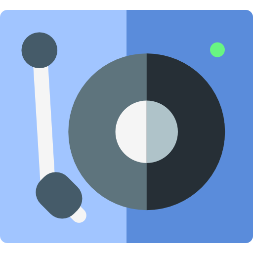 턴테이블 Basic Rounded Flat icon