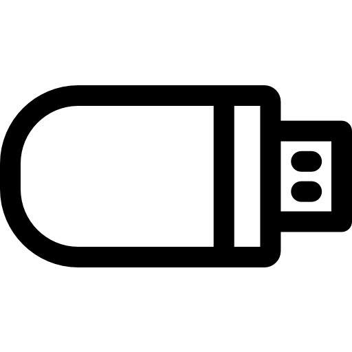 usb Basic Rounded Lineal icono