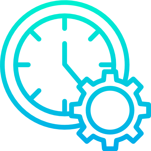Time management Kiranshastry Gradient icon