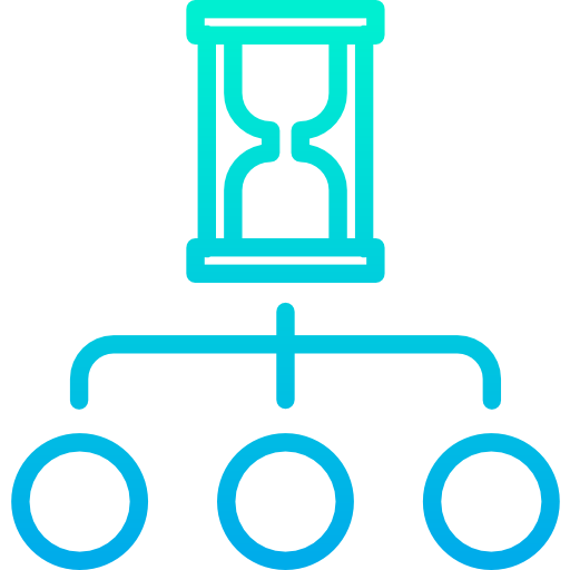 reloj de arena Kiranshastry Gradient icono