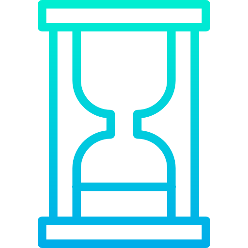 Hourglass Kiranshastry Gradient icon