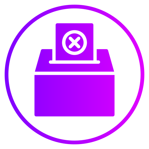 反対票を投じる Generic gradient fill icon