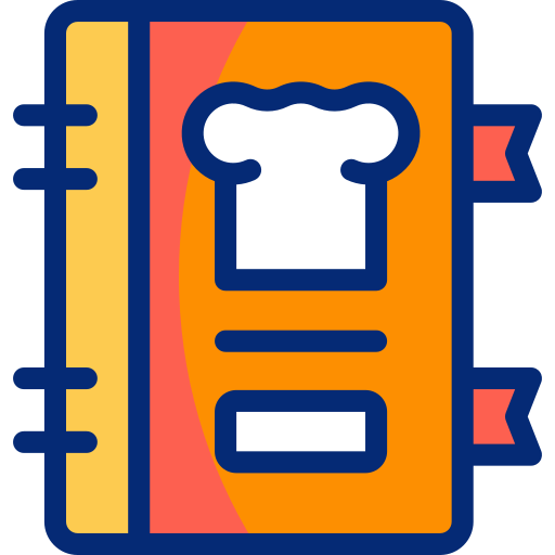 Cookbook Basic Accent Lineal Color icon
