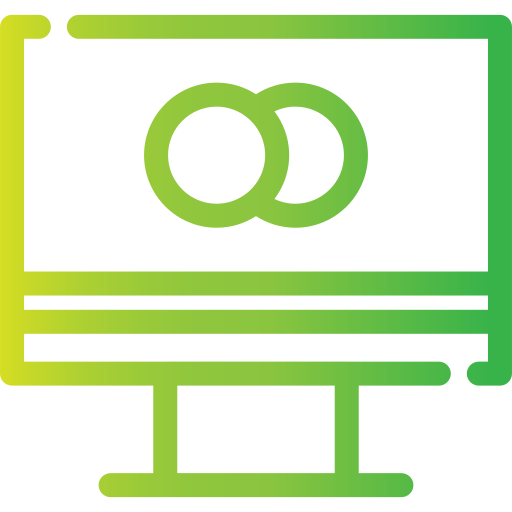 monitor Generic gradient outline icono