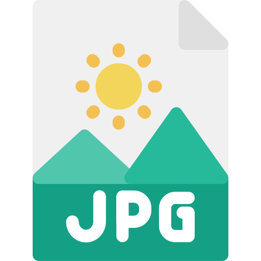 Jpg file Generic color fill icon