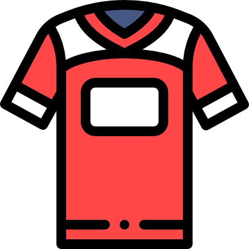 Football jersey Detailed Rounded Lineal color icon